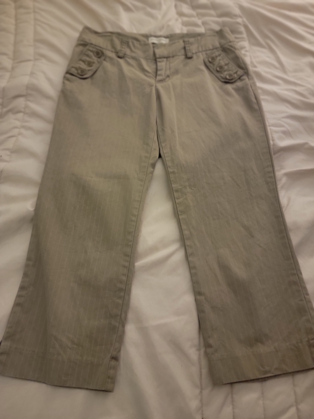 Banana Republic Wide-Leg Jeans in Light Khaki